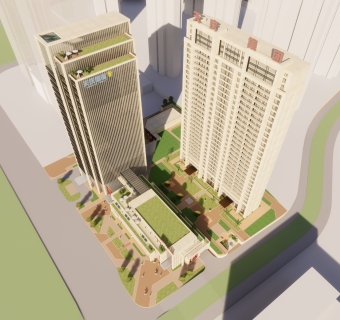 现代高层住宅 配套商业